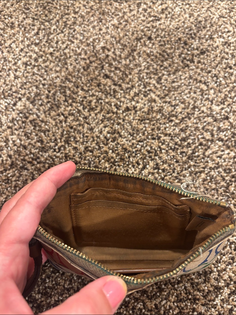 Accessory Rainbow Coach Wristlet/Pouch - Picture 4 of 6